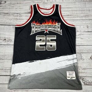 Headgear Classics PENNY HARDAWAY SZ 3XL Alt High School Jersey Flames Hip Hop